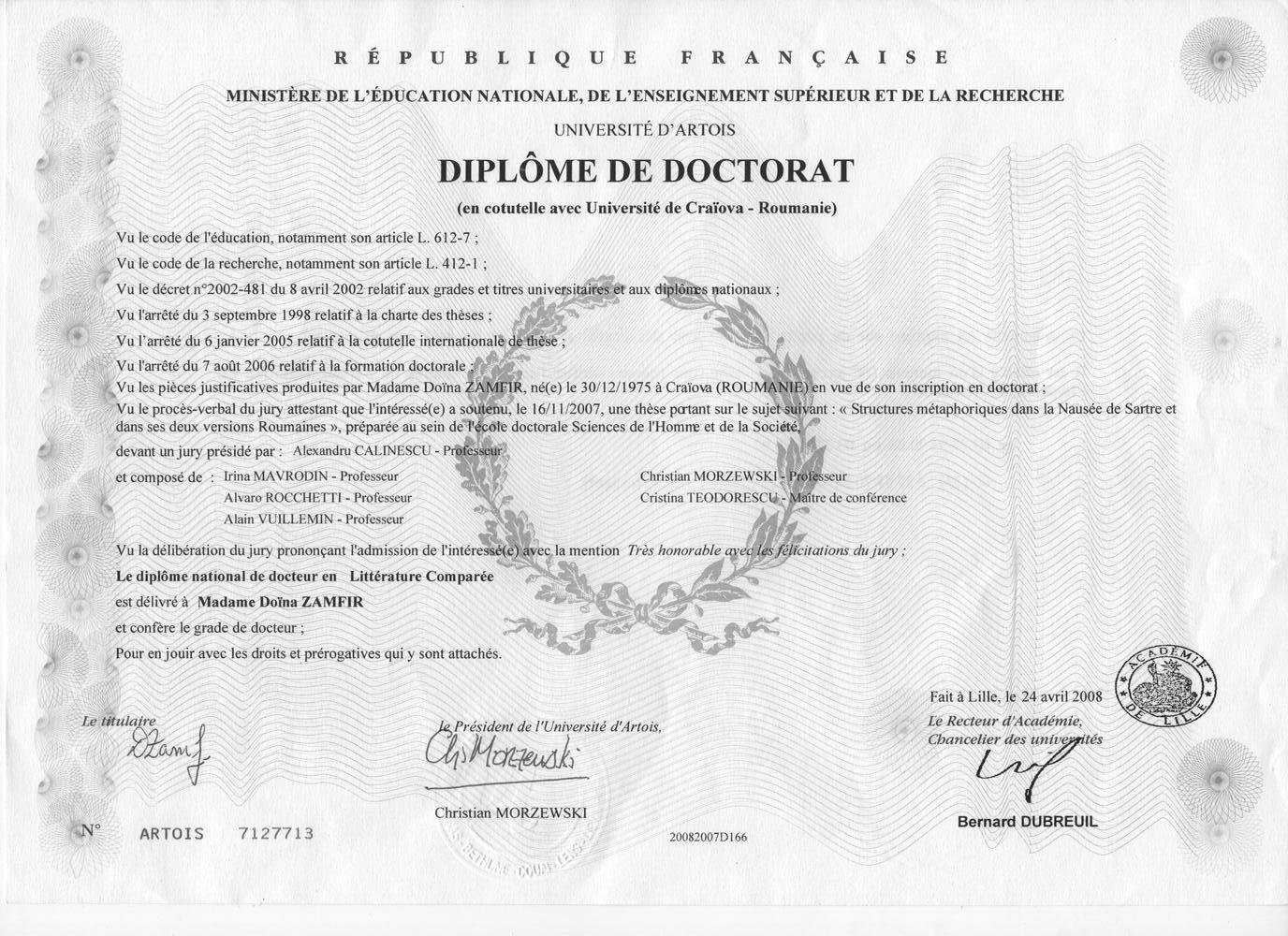 Doctorat